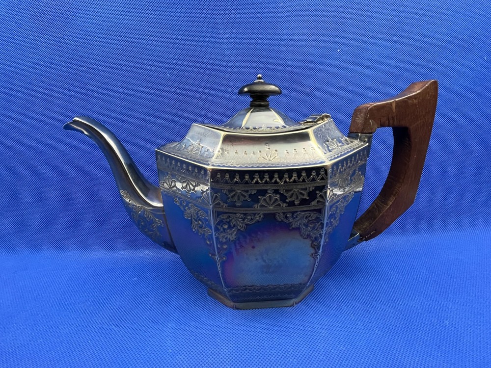 Antique Silver plated Teapot, JD & S.