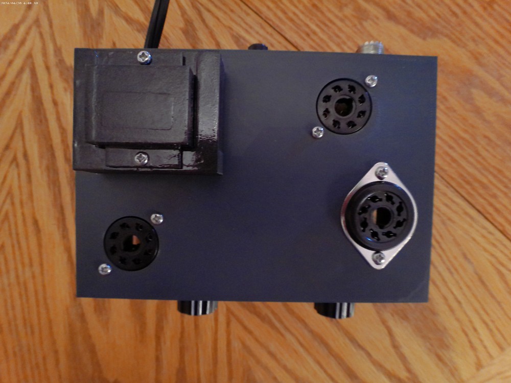 SCHEMATIC ONLY 80/40m 35L6 CW Transmitter (12.5 watts Input)