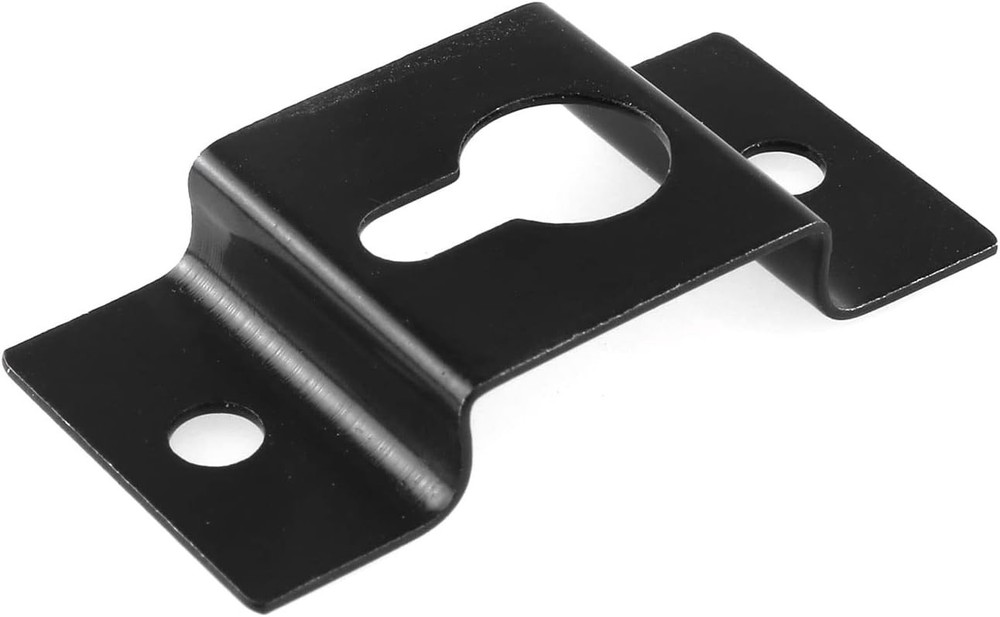 Elegant Iron Speaker Brackets - 4 Black Wall Hooks with Easy Installation