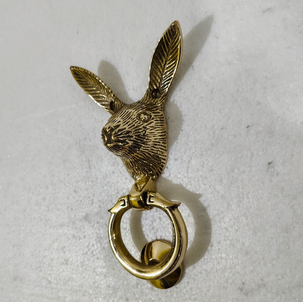 Brass Rabbit Door Knocker Decorative Hare Solid Brass knockers