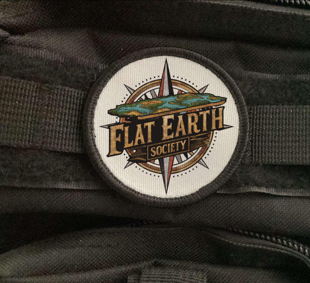 Flat Earth Society Patch Morale Tactical Hook [sub]
