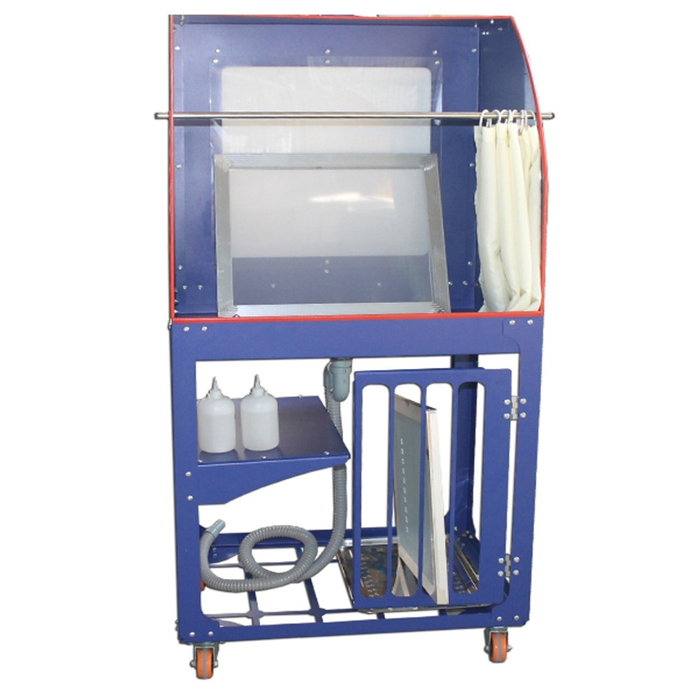 Movable Vertical Type Screen Printing Washout Tank with Backlighting&Wheels 110V