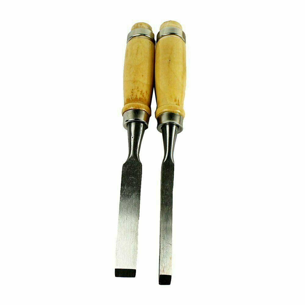 Wood Carving Hand Chisel Tool Set Professional Woodworking Gouges Steel 12 PCS