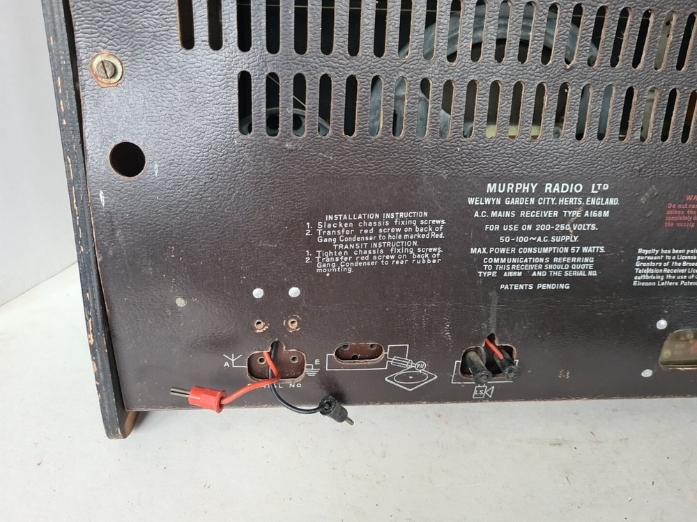 Vintage Murphy Valve Radio
