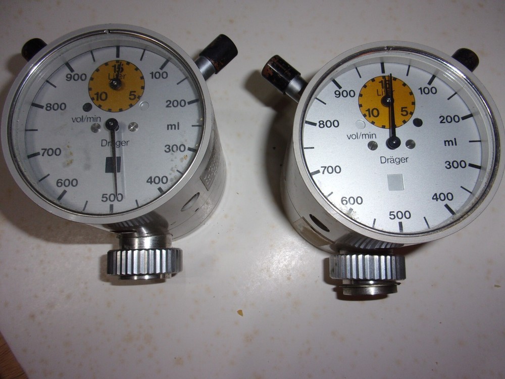Drager Anesthesia machine breathing volumeter