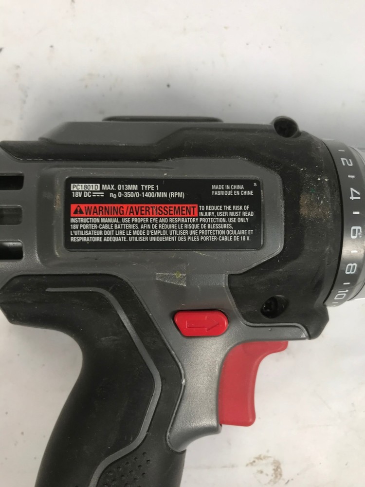Porter Cable PC1801D Cordless Drill Driver 1/2" (Bare Tool Only)