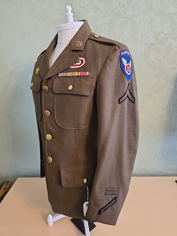 WWII 11th Airborne Uniform coat With Insignia