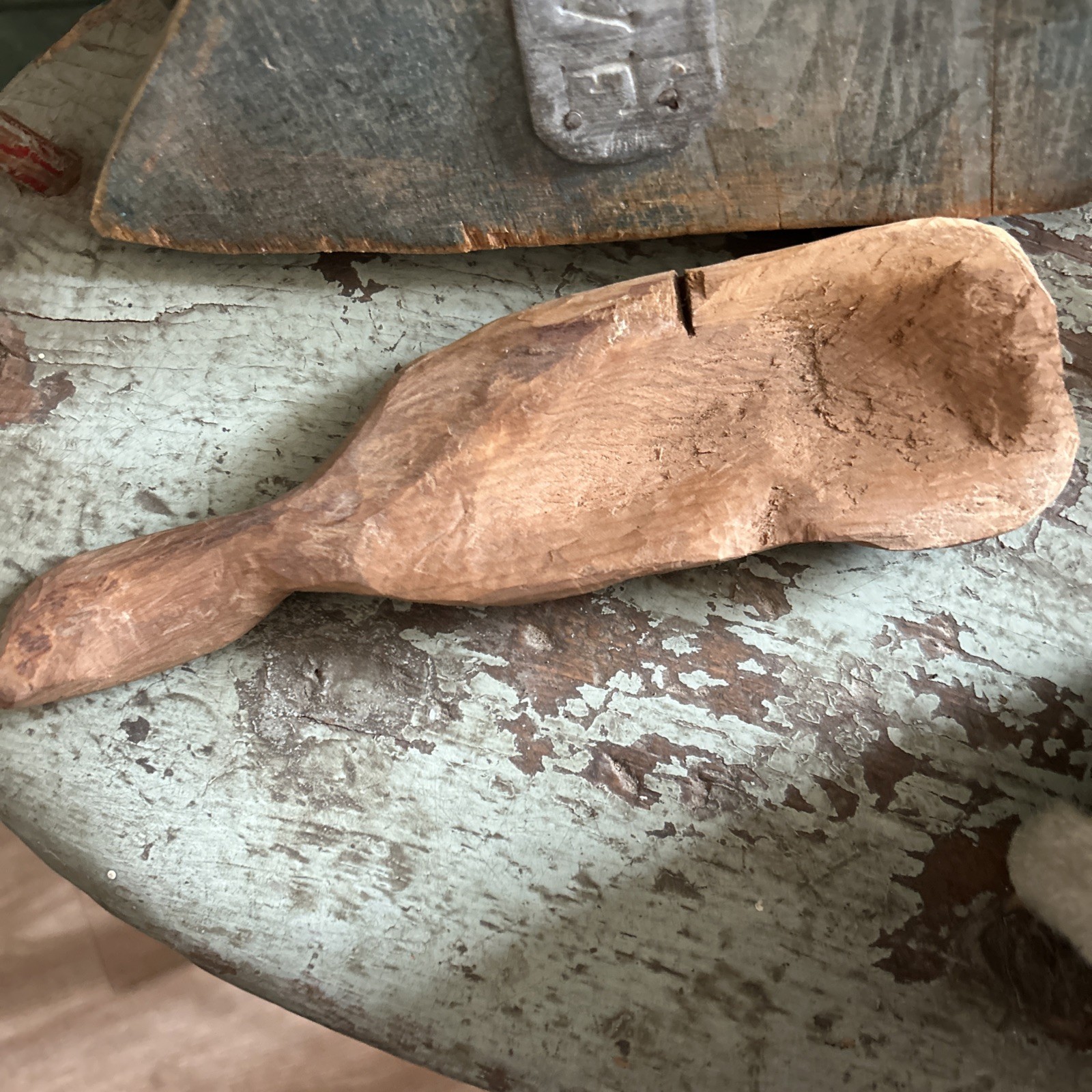 Primitive Handmade Wooden Spoon. Great!