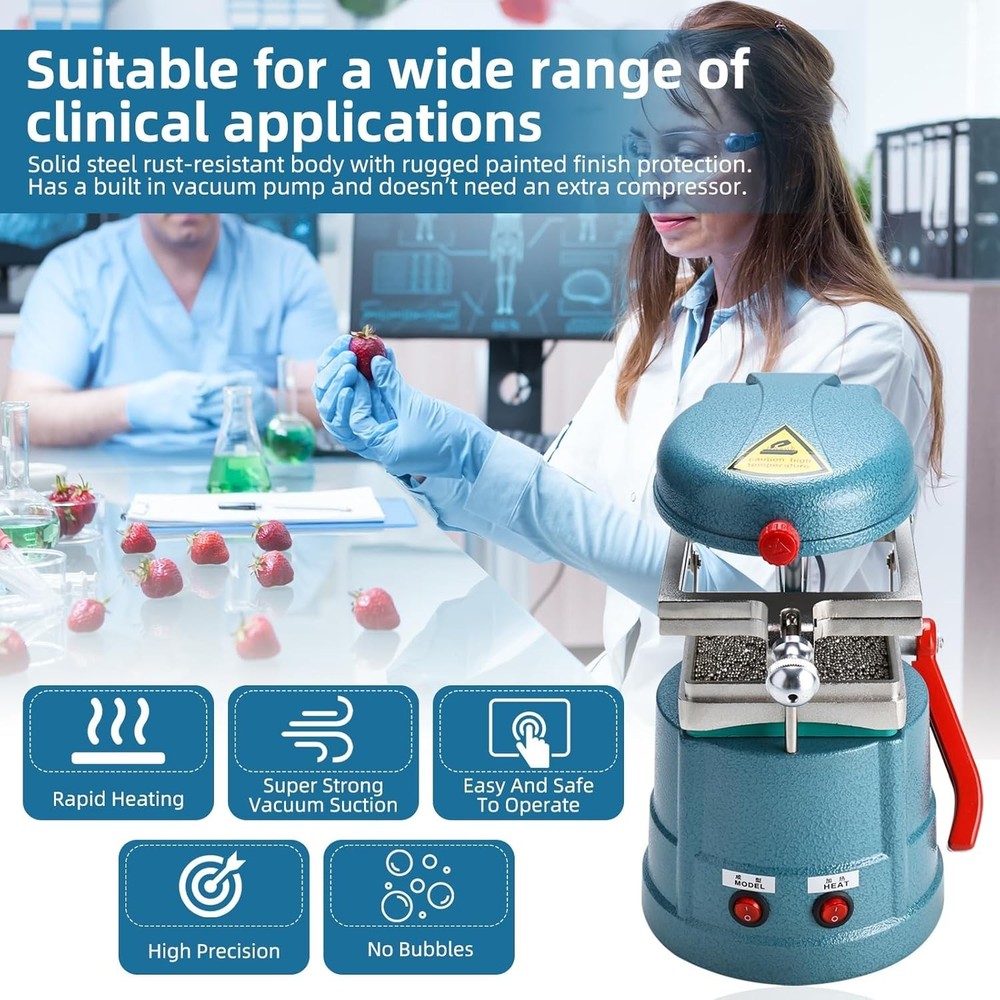 Professional Vacuum Forming Tool with Symmetrical Heating for Uniform Results