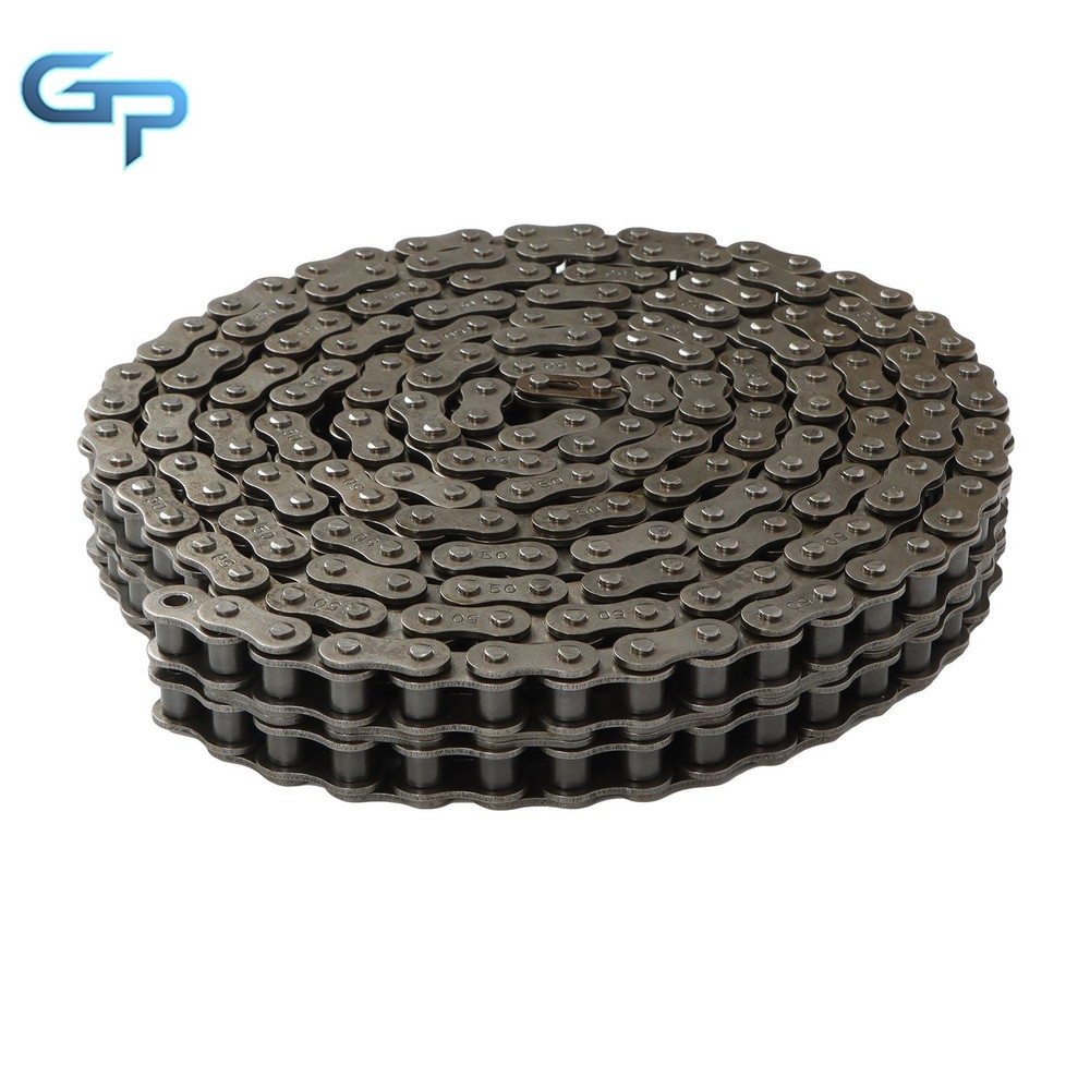 #50-2 Double Strand Duplex Roller Chain 10 Ft with 2 Connecting Link