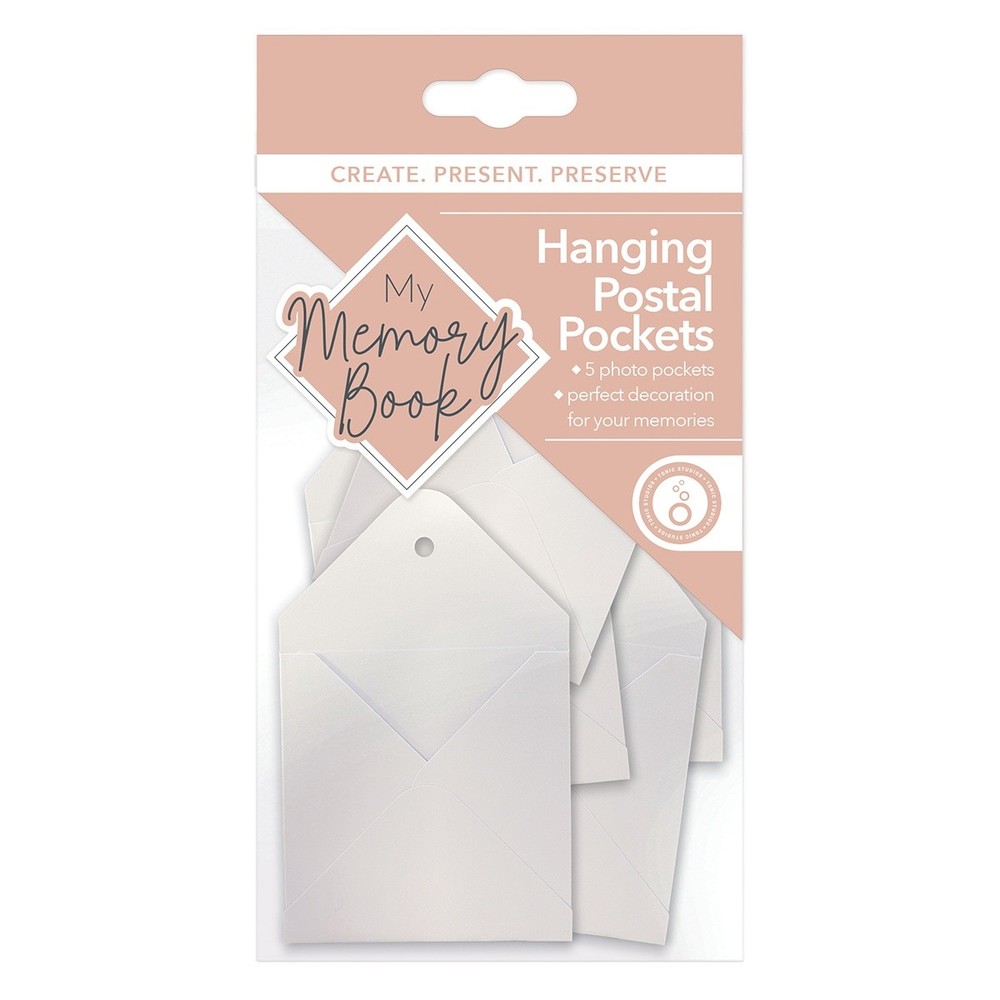 Tonic Studios My Memory Book Hanging Postal Pockets-5 Pieces