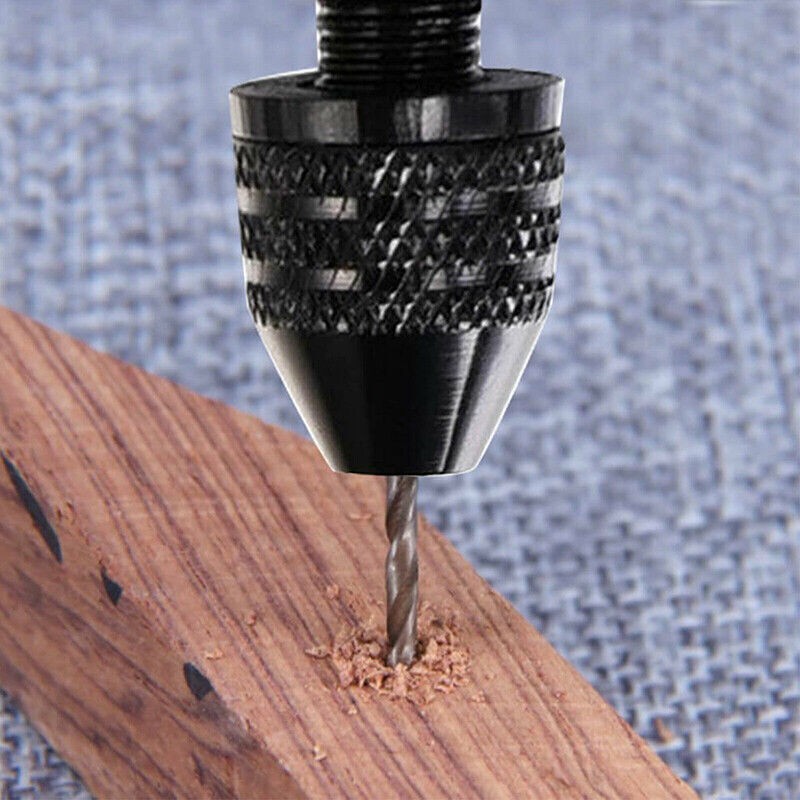 26Pcs Mini Micro Hand Drill Bit Kit Manual Keyless Chuck Pin Vise Rotary Tool b