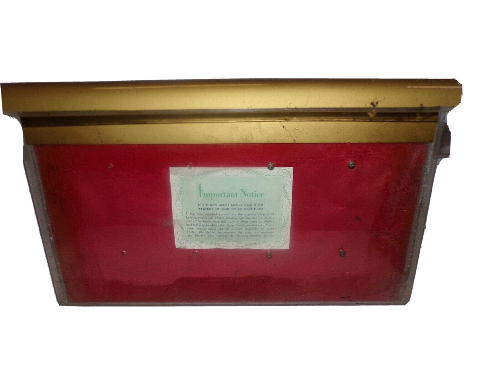 40's PHILCO PHONOGRAPH NEEDLE STORE DISPLAY