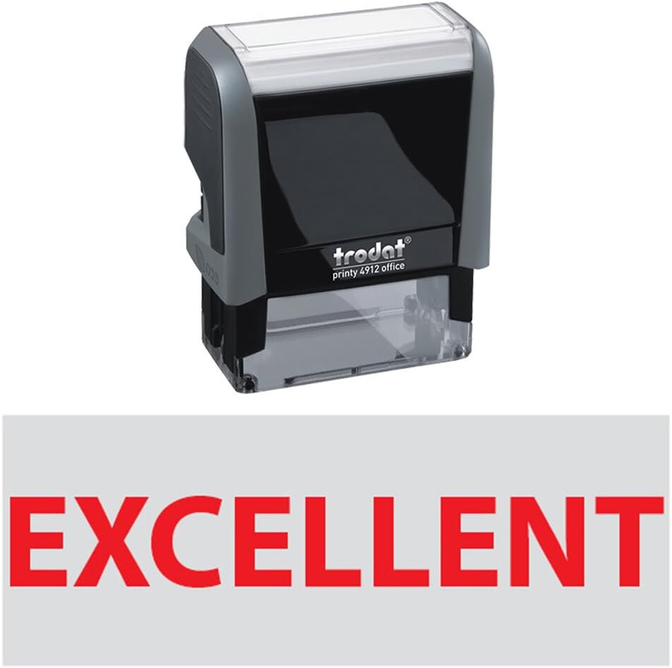 Trodat 4912 Rectangle Stock Self Inking Rubber Stamp With Excellent