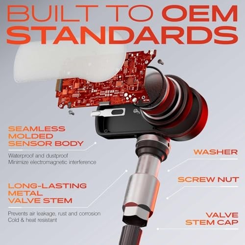 4PCS Pre-Programmed TPMS Sensor Tire Pressure Monitoring Sensor - Compatible