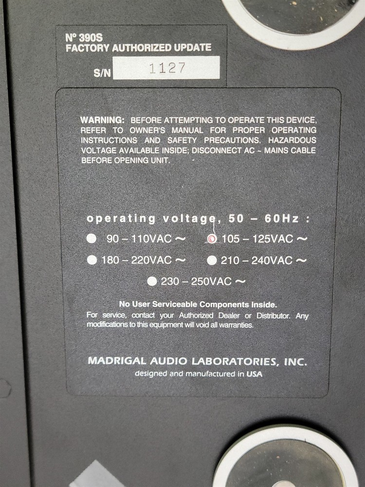 Mark Levinson No.39 CD Processor Player - Needs Repair / For Parts