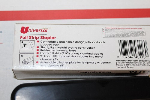 New Universal Full Strip Stapler 43116 & 5000 Ct Swingline Sharp Point Staples
