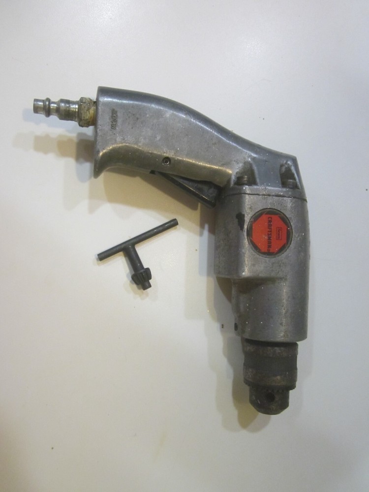 working sears craftsman compressor driven, air/pneumatic drill with chuck