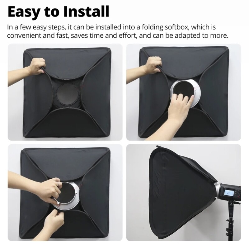 150mm Softbox Speed Rings Adapter for Bowens Monolight Flash and Soft Box