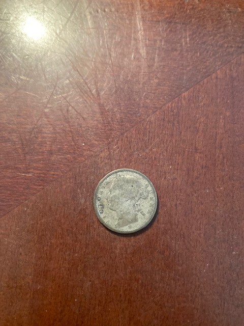 1882H Straits Settlements 80% Silver 10 Cents Small Nick on Reverse