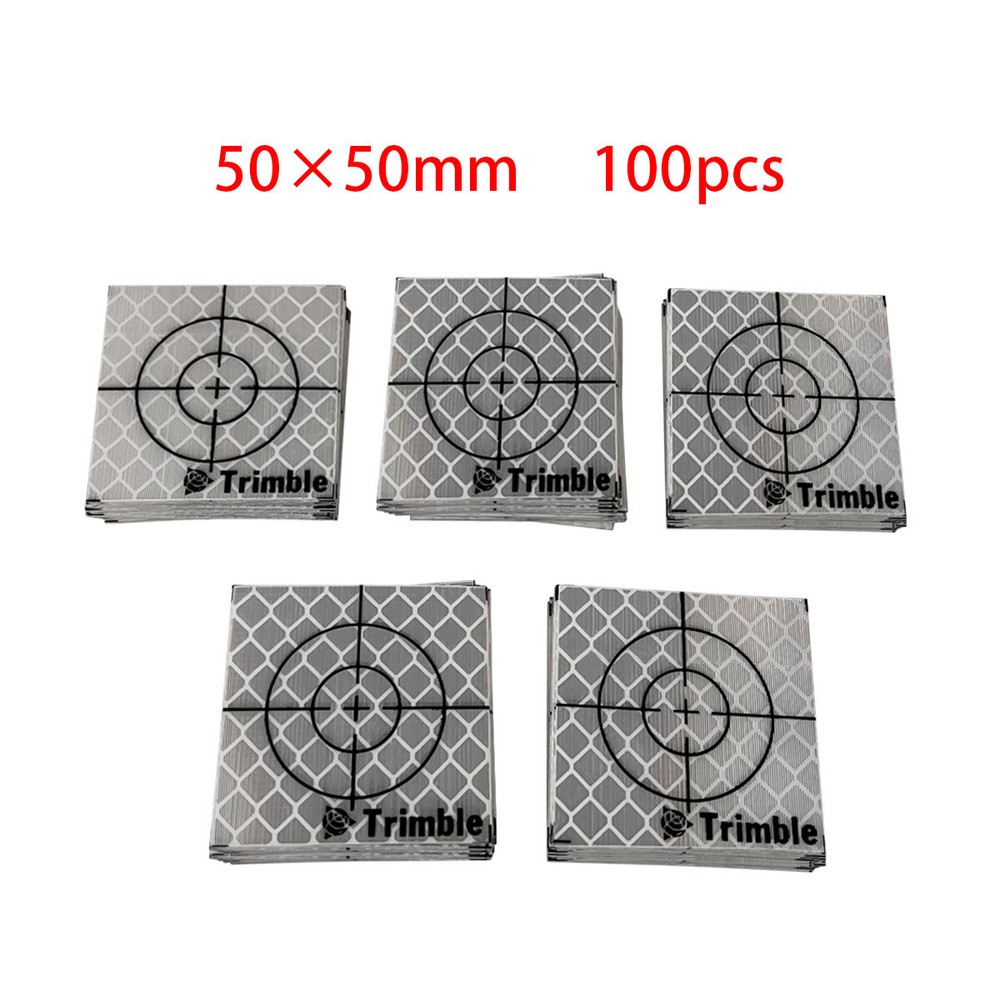 New 100PCS Trimble Reflector Sheet 50x50mm Reflective Tape Target