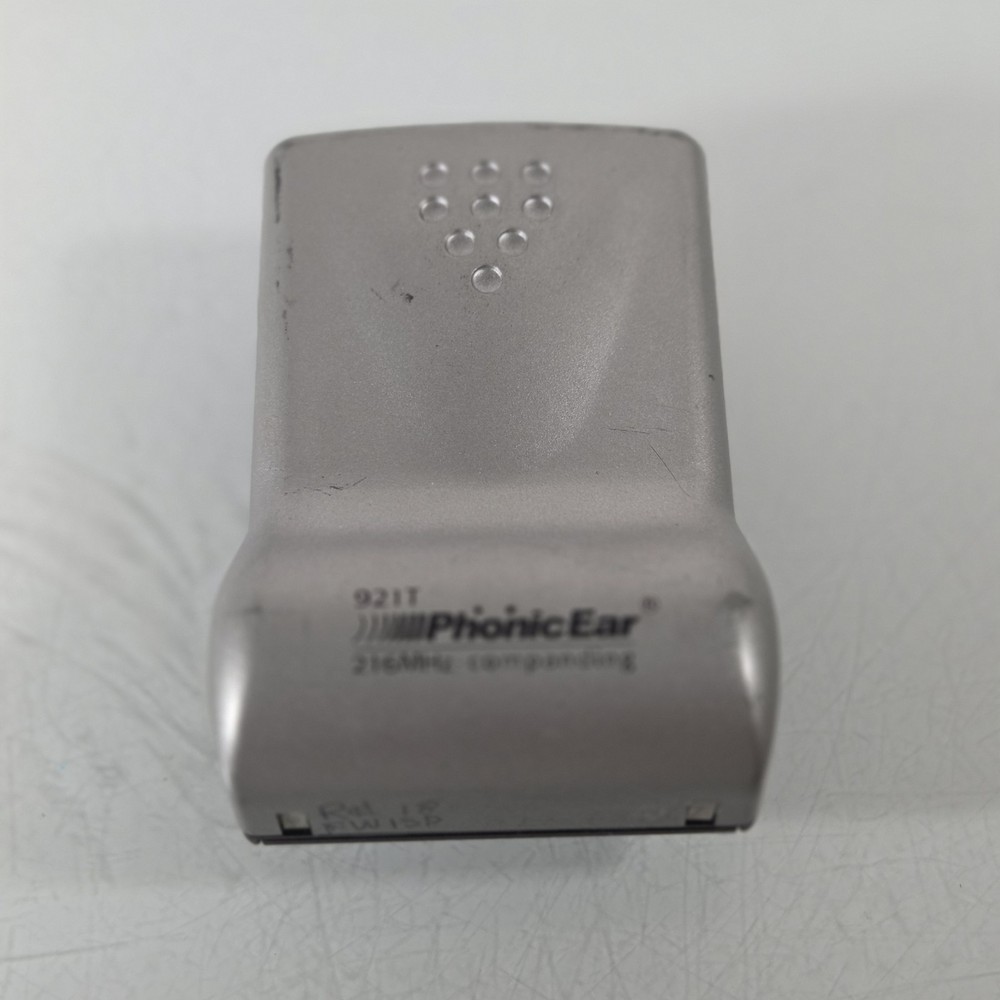 LOT OF 4 Bodyworn Transmitter 921T Radium 216MHz by Phonic Ear UNTESTED TURNS ON