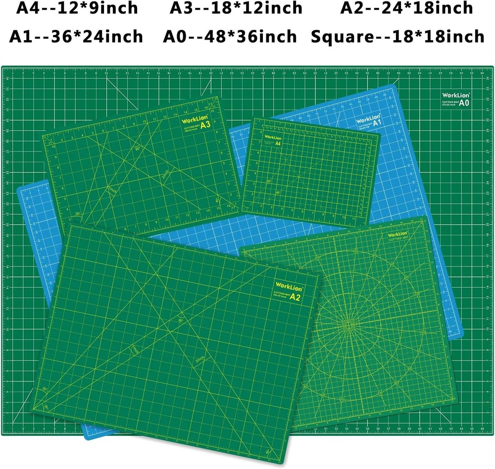 Large Self Healing Cutting Mat, Double Sided, Eco-Friendly for Crafting Projects