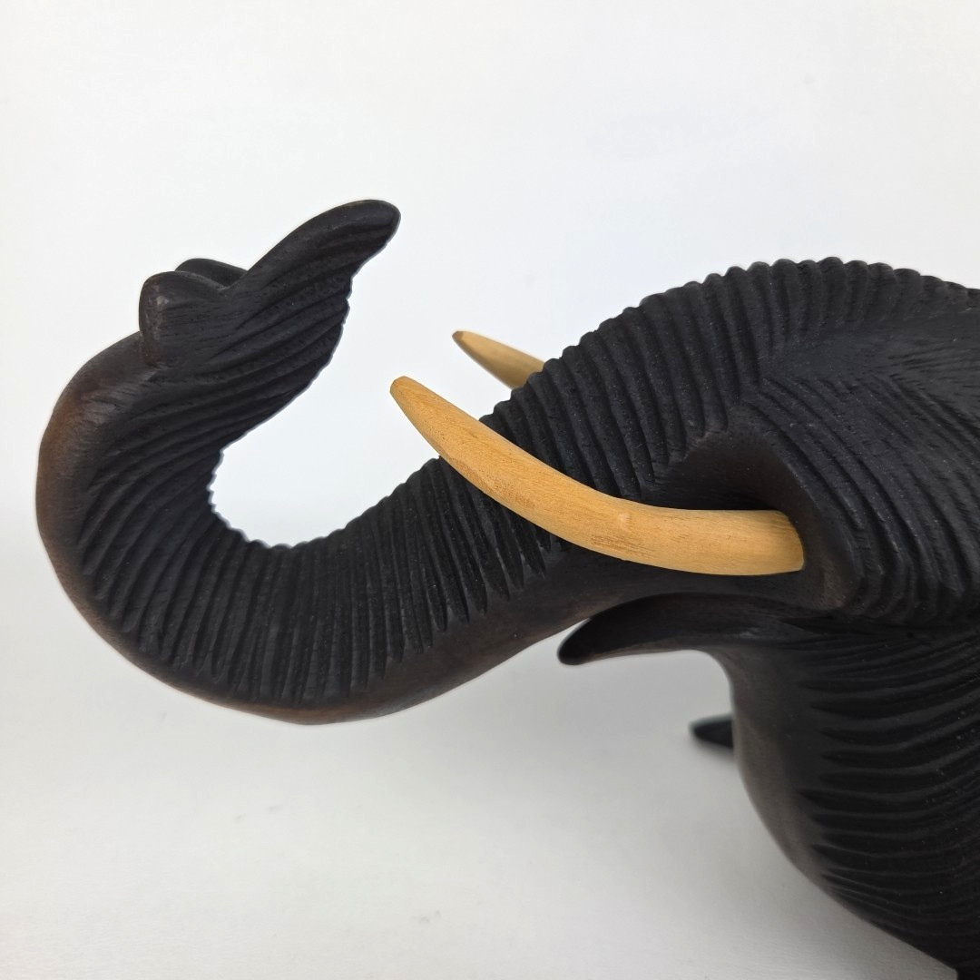 12” Wooden Thai Elephant Head Hand Carved Hanging Wall Home Decor Boho Gift