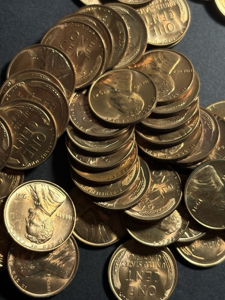 1941 Lincoln Wheat Cent — Uncirculated MS Red 🔥 Original Roll