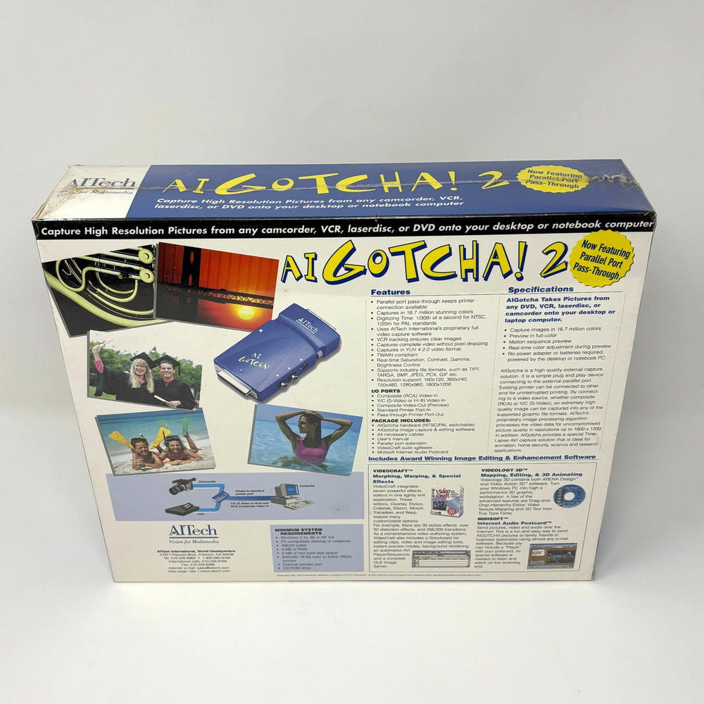 New SEALED AI Gotcha! 2 Image Capture Device - AITech