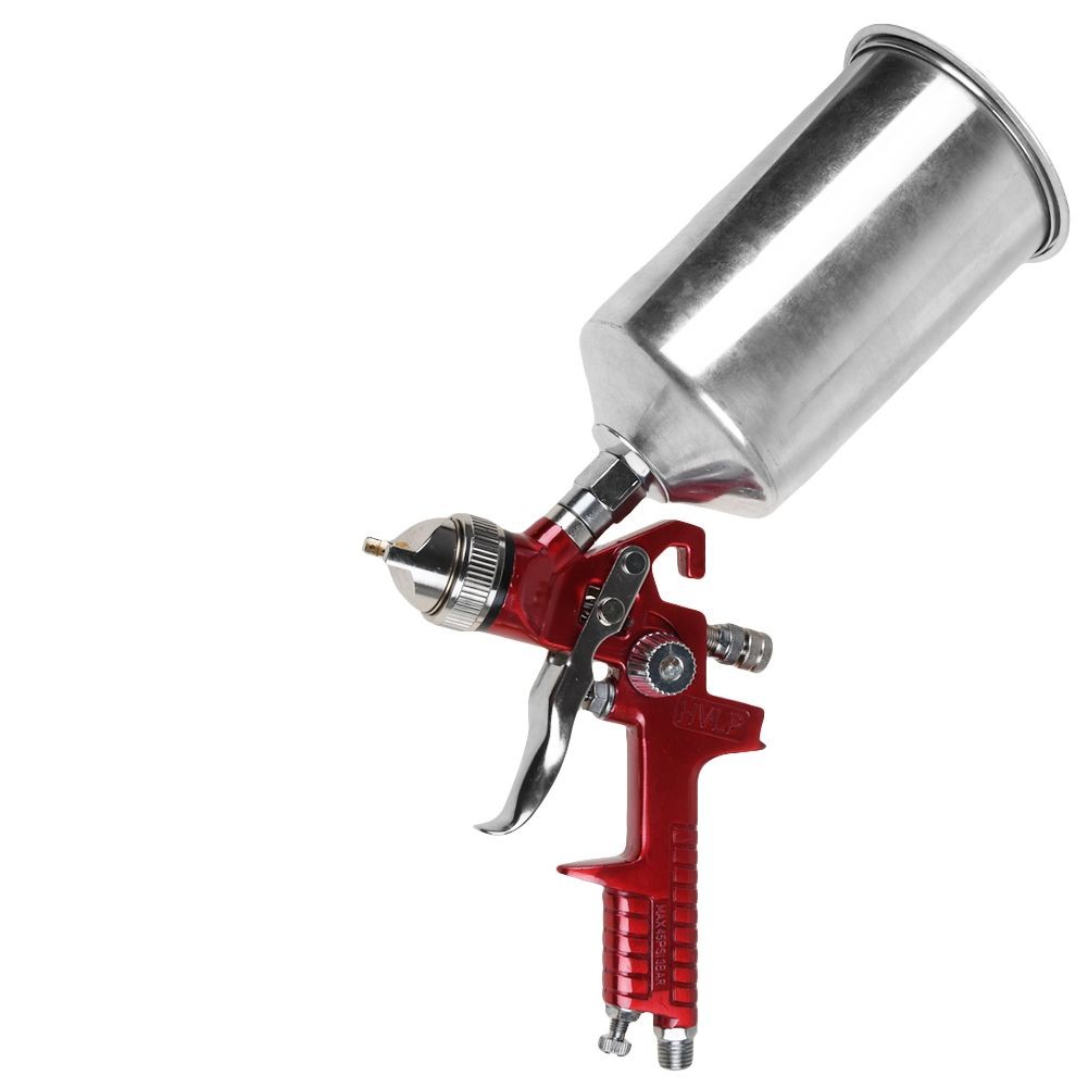 1.4/1.7/2.5mm Nozzle HVLP Air Feed Spray Gun Kit Car Paint Primer Clearcoat USA