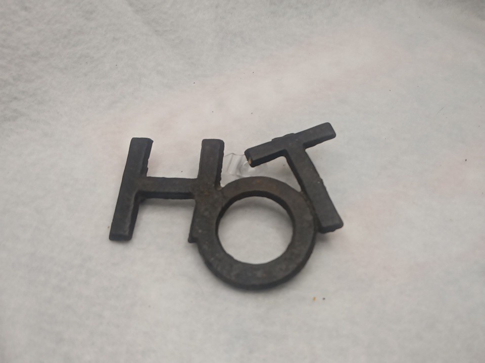 Cast Iron Black "HOT" Trivet