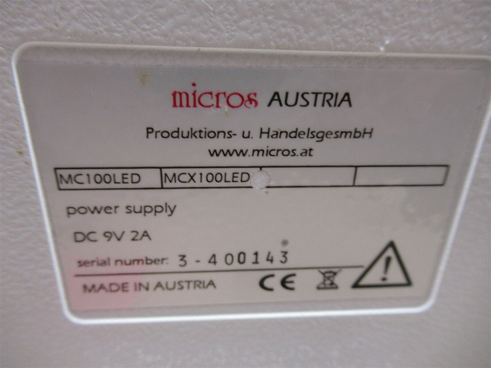 Micros Austria MCX100LED Daffodil Microscope Binocular 3 Objectives & Eyepieces