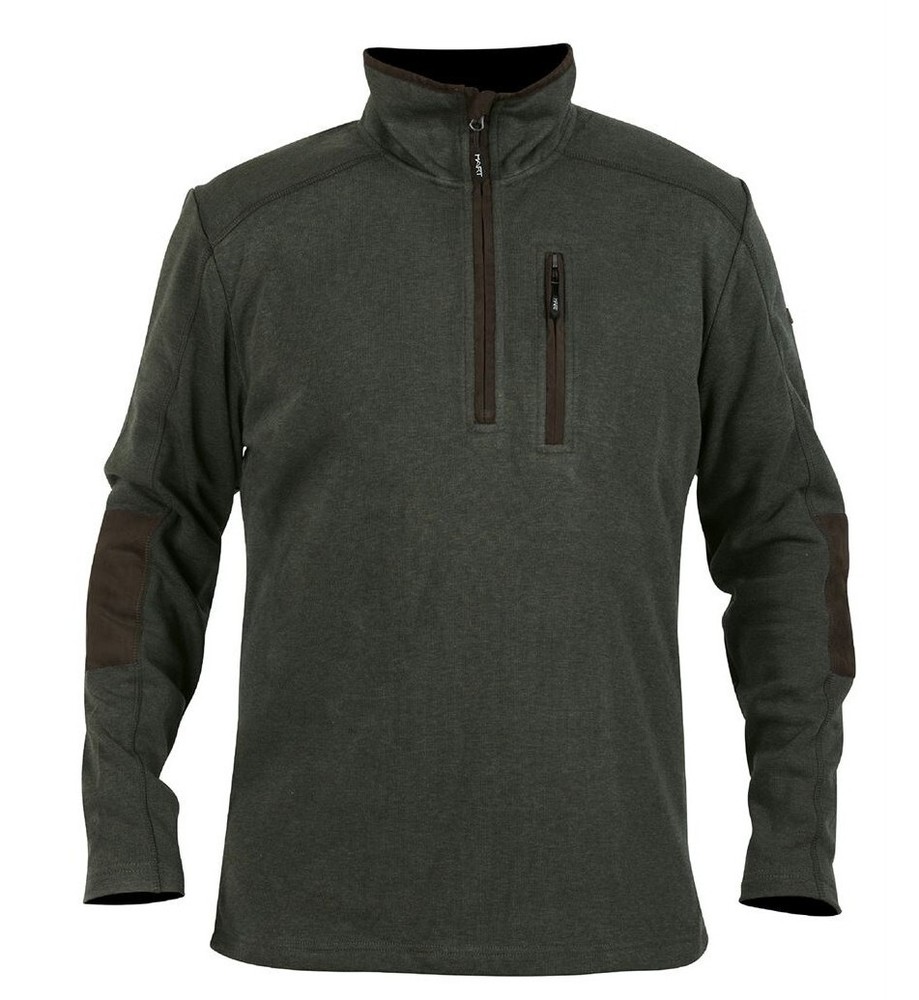 New! Hard Fleece Pullover BANNALP - ZN - with Half-Zip