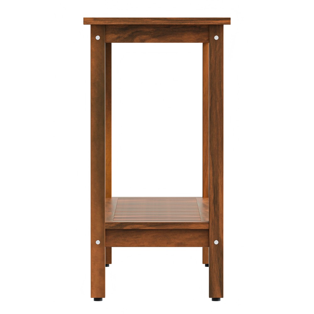 48" Console Table with Storage Behind Couch Sofa Table w/ Shelves For Garden