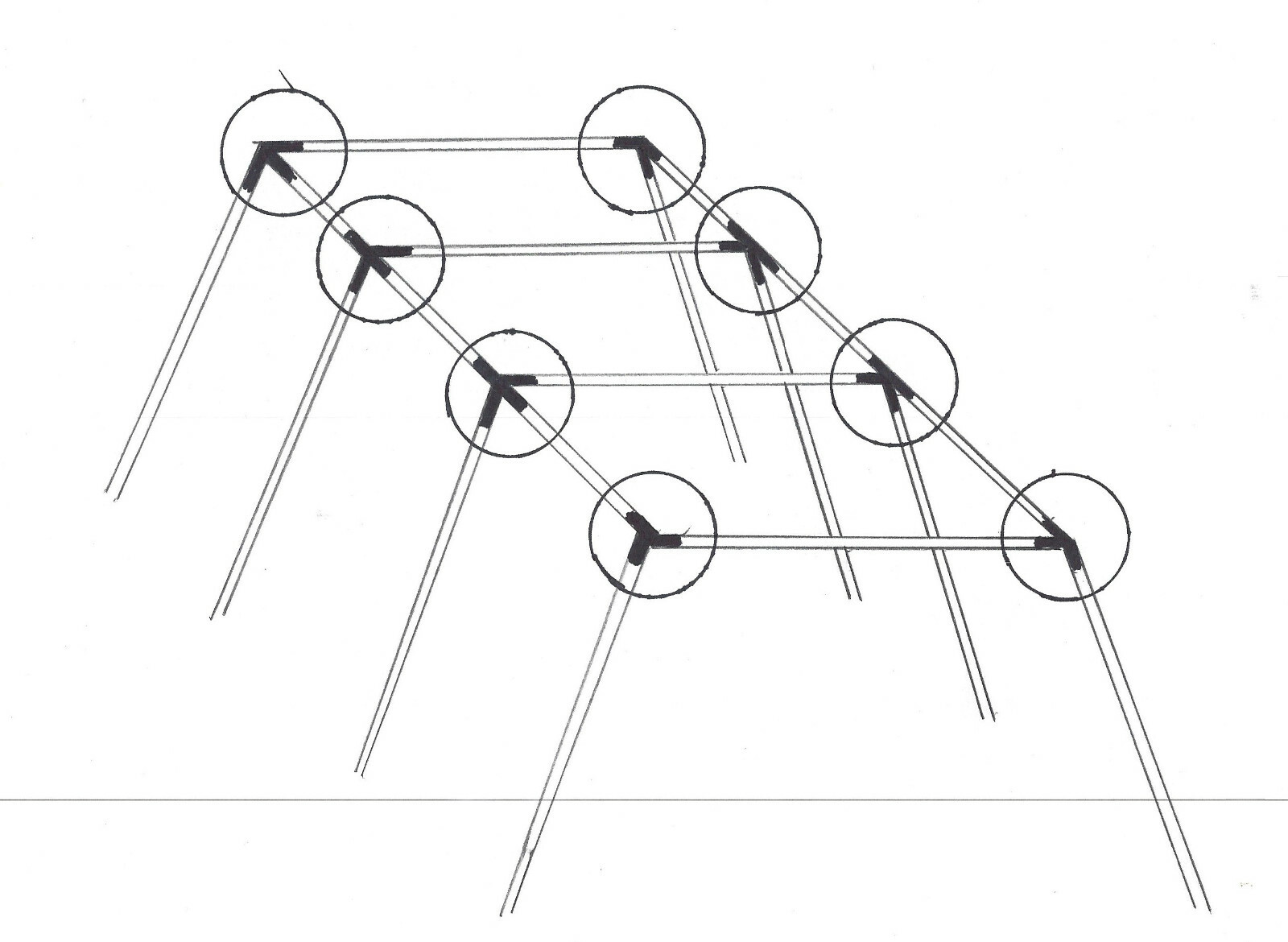30' Baseball Softball Slant Leg Trapezoid Batting Cage 3/4" Fittings NO PIPE