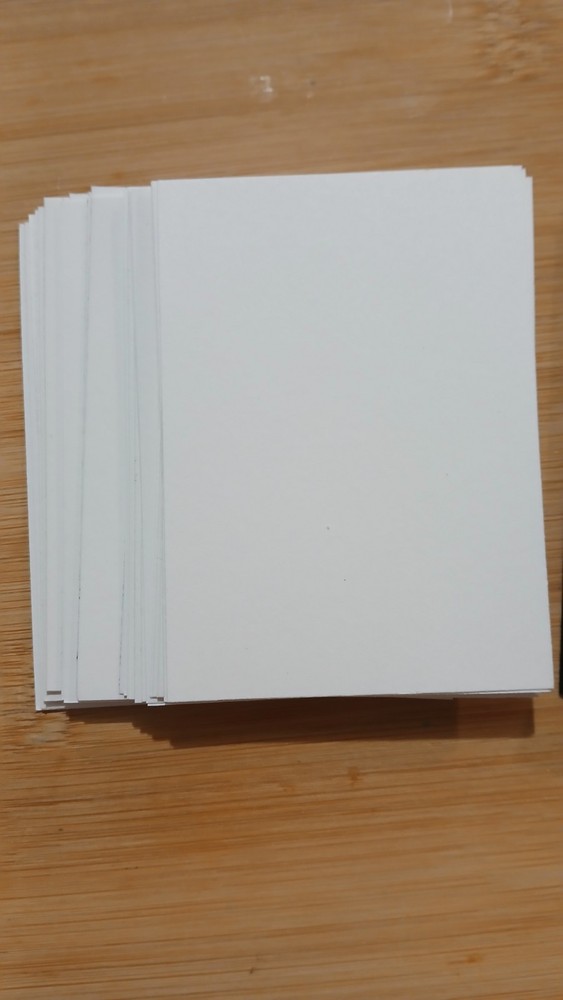 Blank White Card Stock  ACEOs