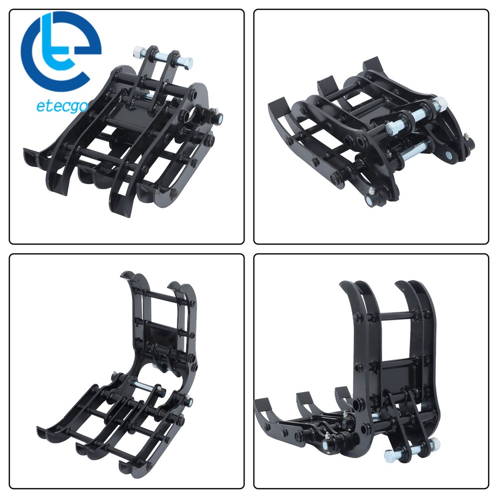 Wide Opening Excavator Grapple for Compact Diggers -Quick Attach