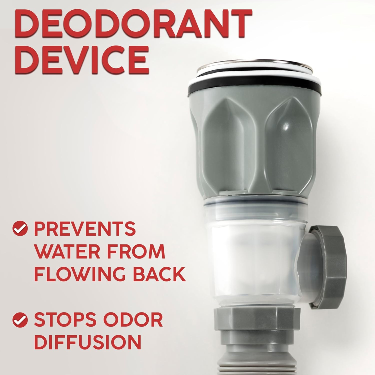 Expandable Bathroom Sink Drain Kit with Flexible P Trap for PVC Pipes