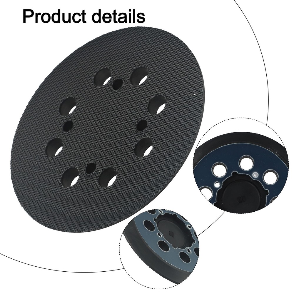 Improved Sanding Results with Soft Rubber 5 Inch Replacement Sander Pad