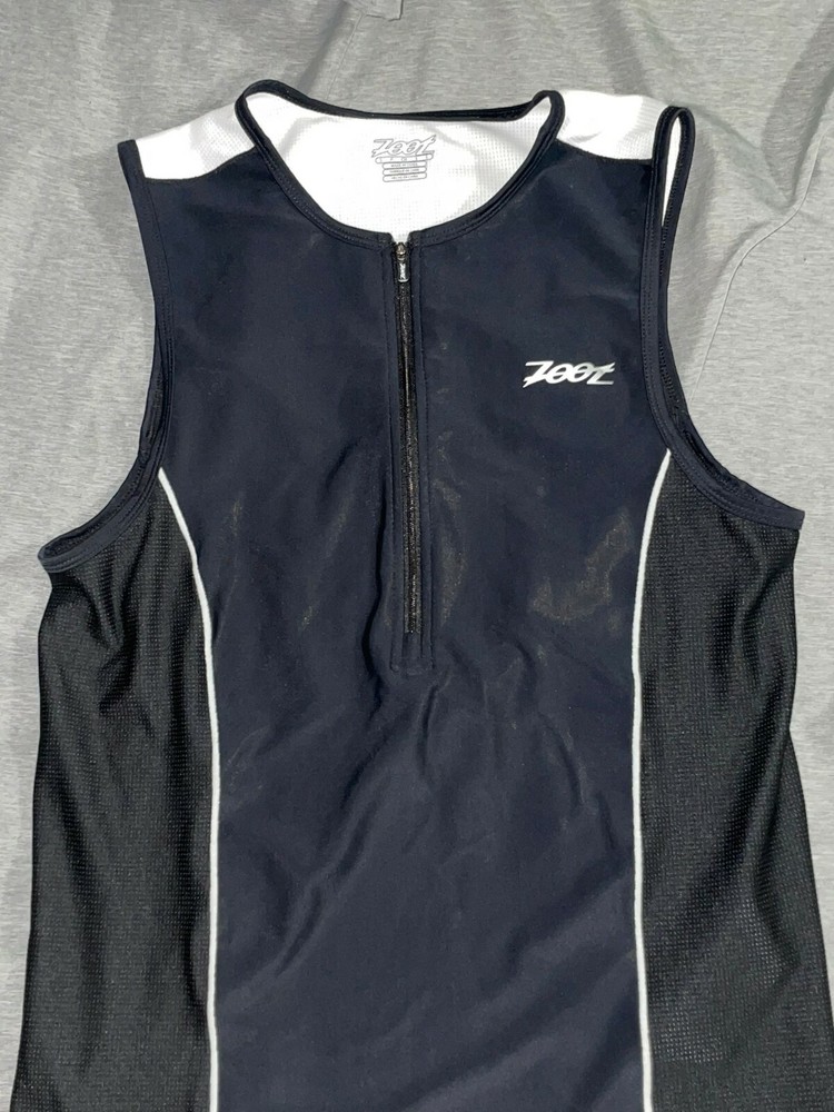 MENS CORE TRI TANK - BLACK AND WHITE