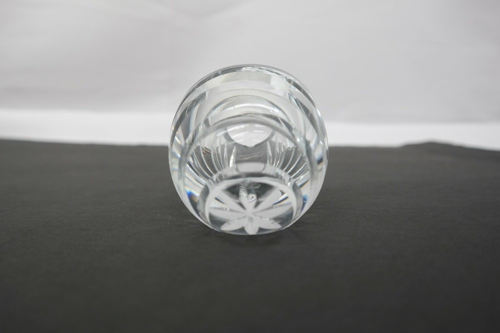 Crystal Half Egg Shaped Paperweight Candle Holder MT