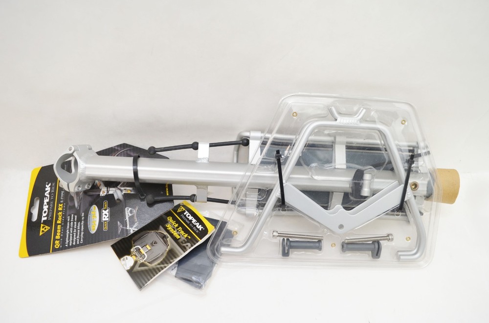 Topeak QR Beam RX Bicycle Seat Post Mount Rack With Panier Side Frames (E Type)