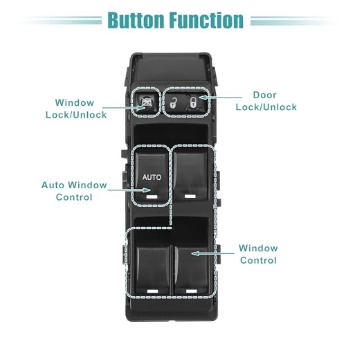 Front Left Window Switch for Dodge Avenger 2008-2014 Chrysler 200 2011-2014