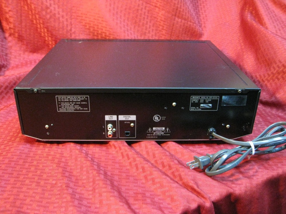 Sony CDP-CE335 5-Disc CD Carousel Changer Player TESTED Working NO REMOTE