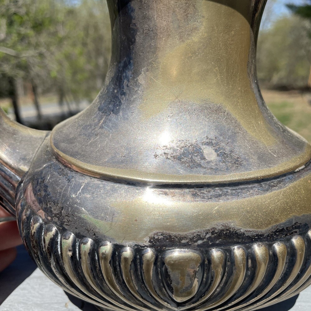 Antique Sheffield Coffee Pot John Wanamaker Silverplated Victorian / Edwardian