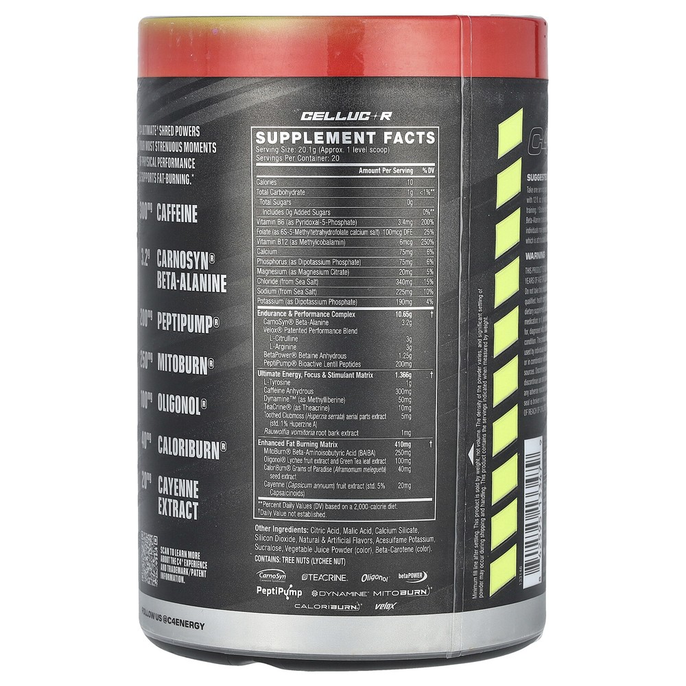 C4 Ultimate Shred, Pre-Workout, Cherry Limeade, 14.2 oz (402 g)