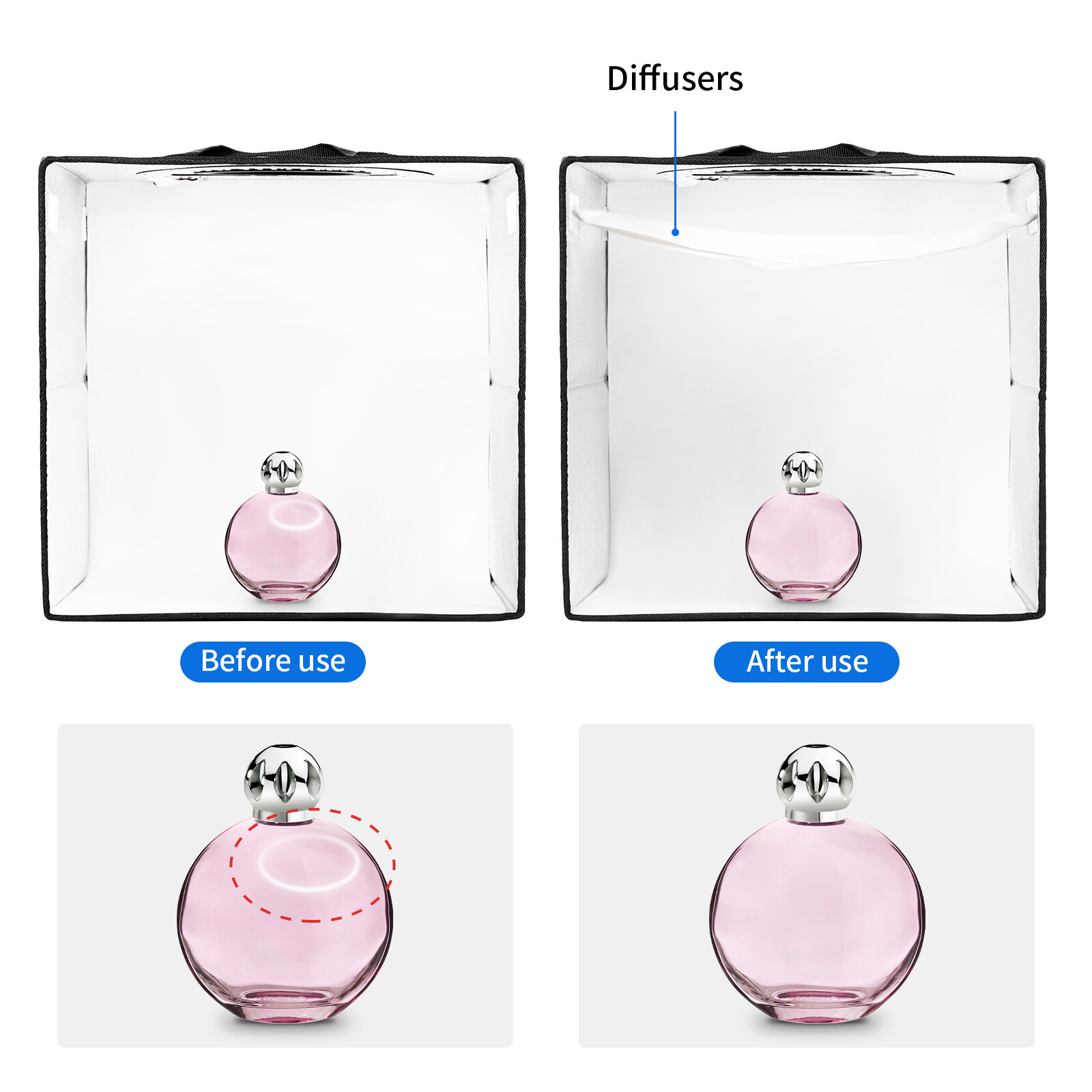 16" Portable Large 144 LED Photo Light Box Tent Studio Photography Shooting Kit