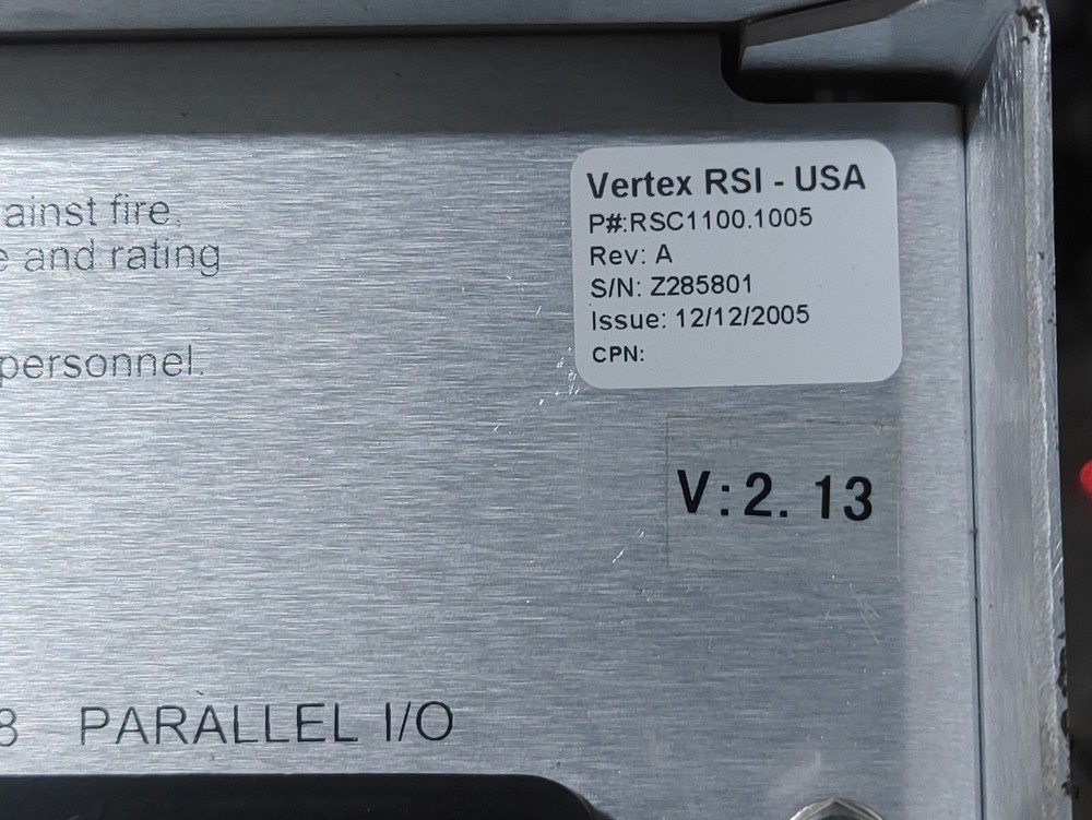 VertexRSI RSC1100 1:1 REDUNDANT SYSTEM CONTROLLER