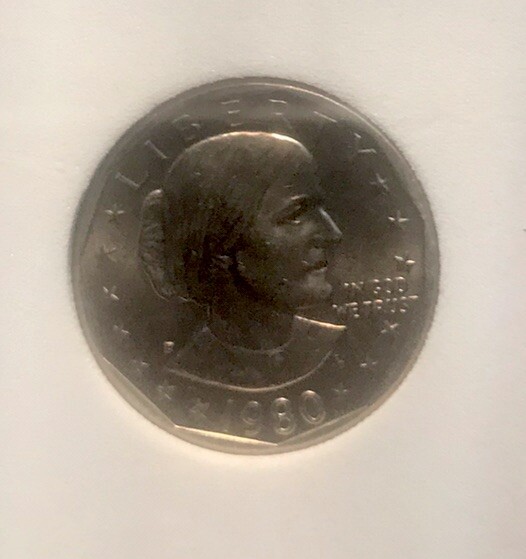 1980 P,D Susan B Anthony Dollars Two Coins